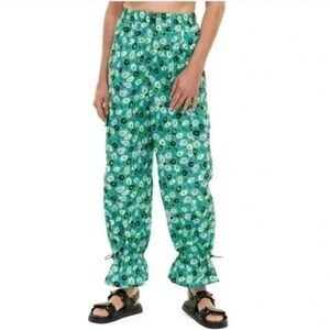 DVF x Target - Women’s Utility Jazz Dot Green Cargo Pants Medium